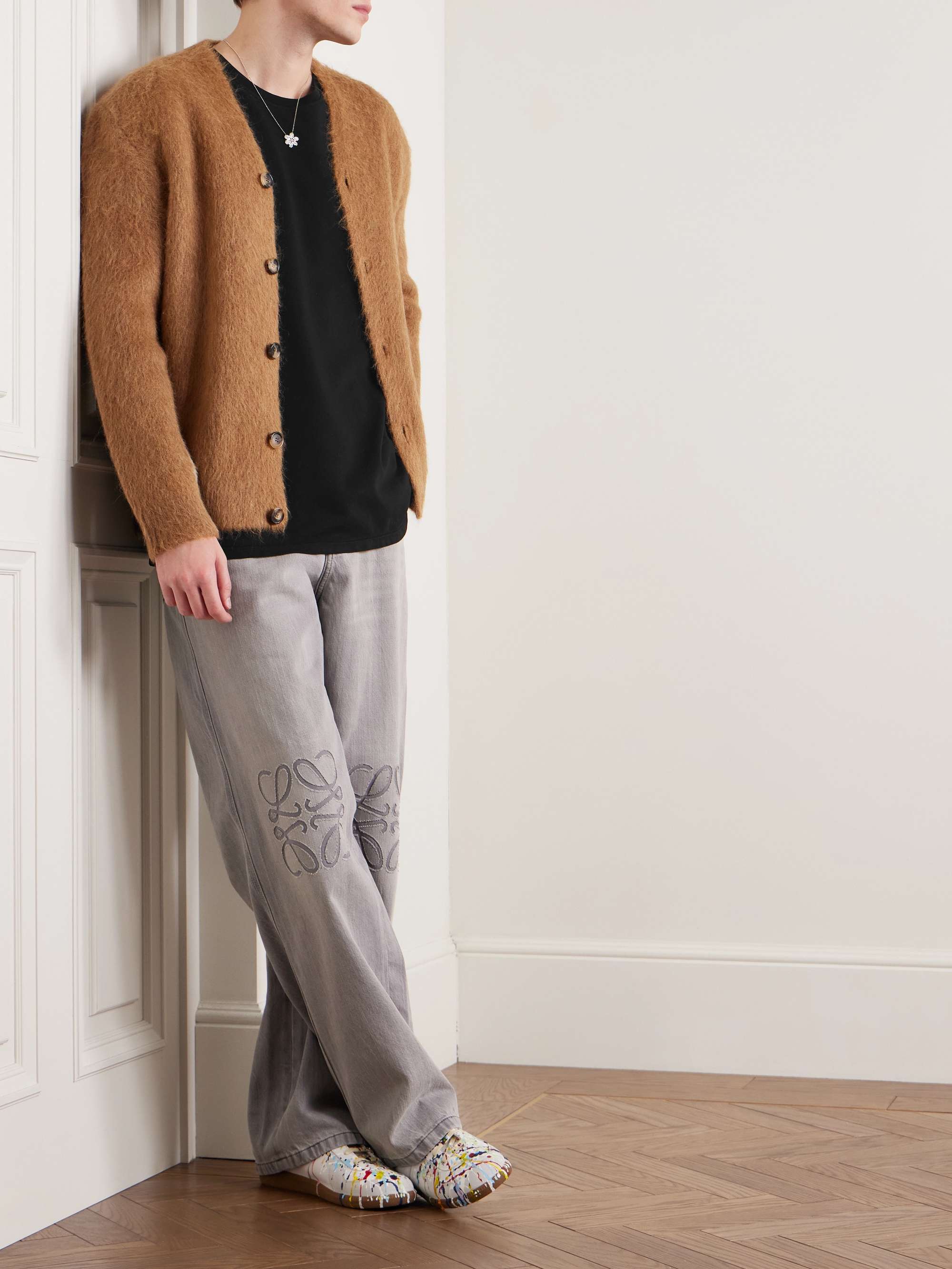 THE ELDER STATESMAN Cotton and Cashmere-Blend Jersey T-Shirt