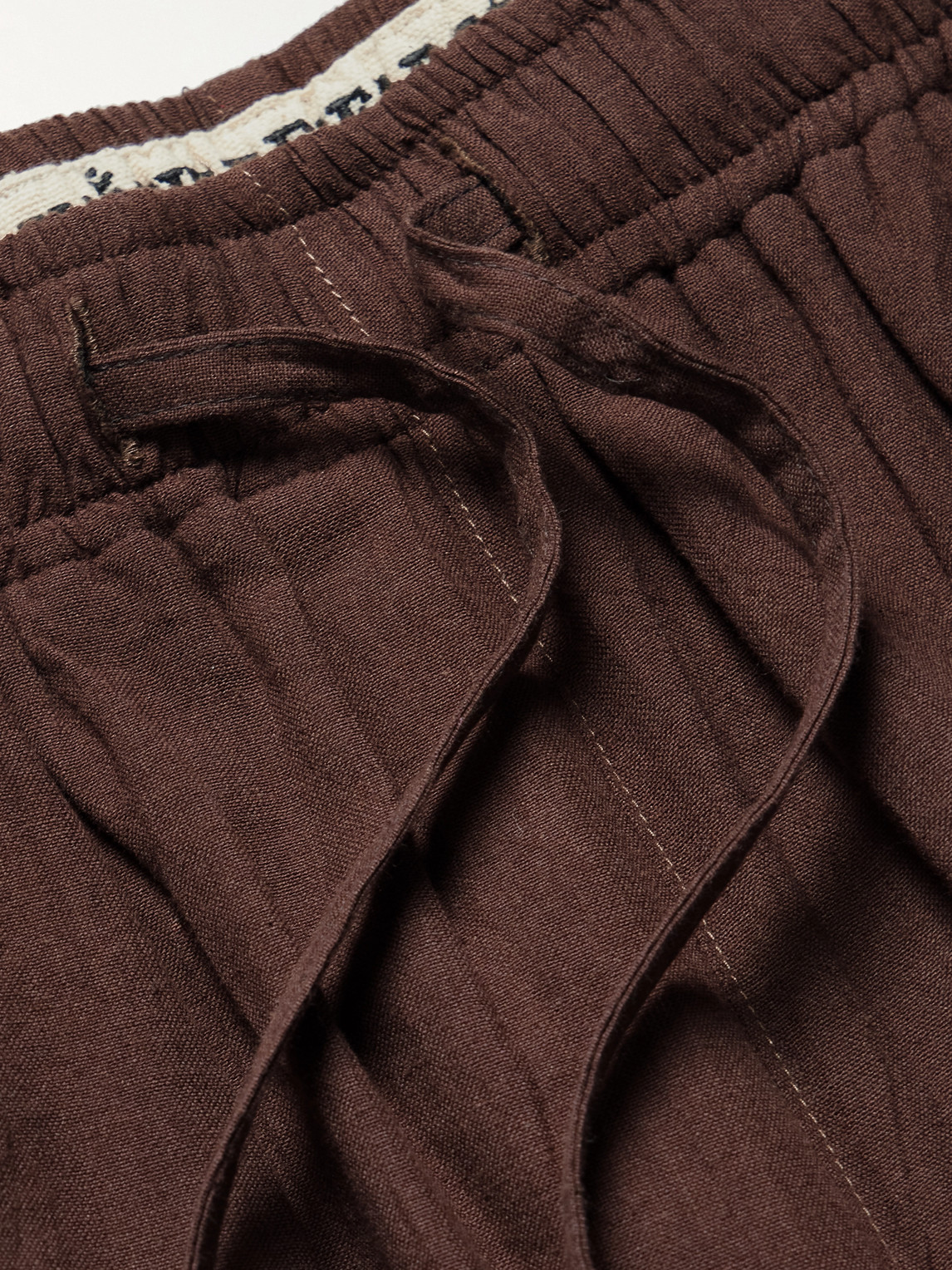 Shop Kartik Research Embellished Embroidered Cotton Shorts In Brown