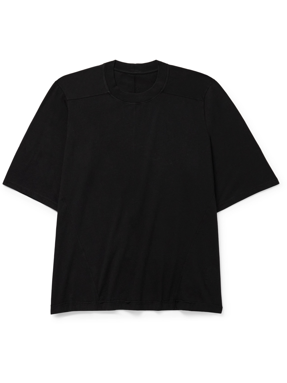 Rick Owens Drkshdw Walrus Garment-dyed Cotton-jersey T-shirt In Black