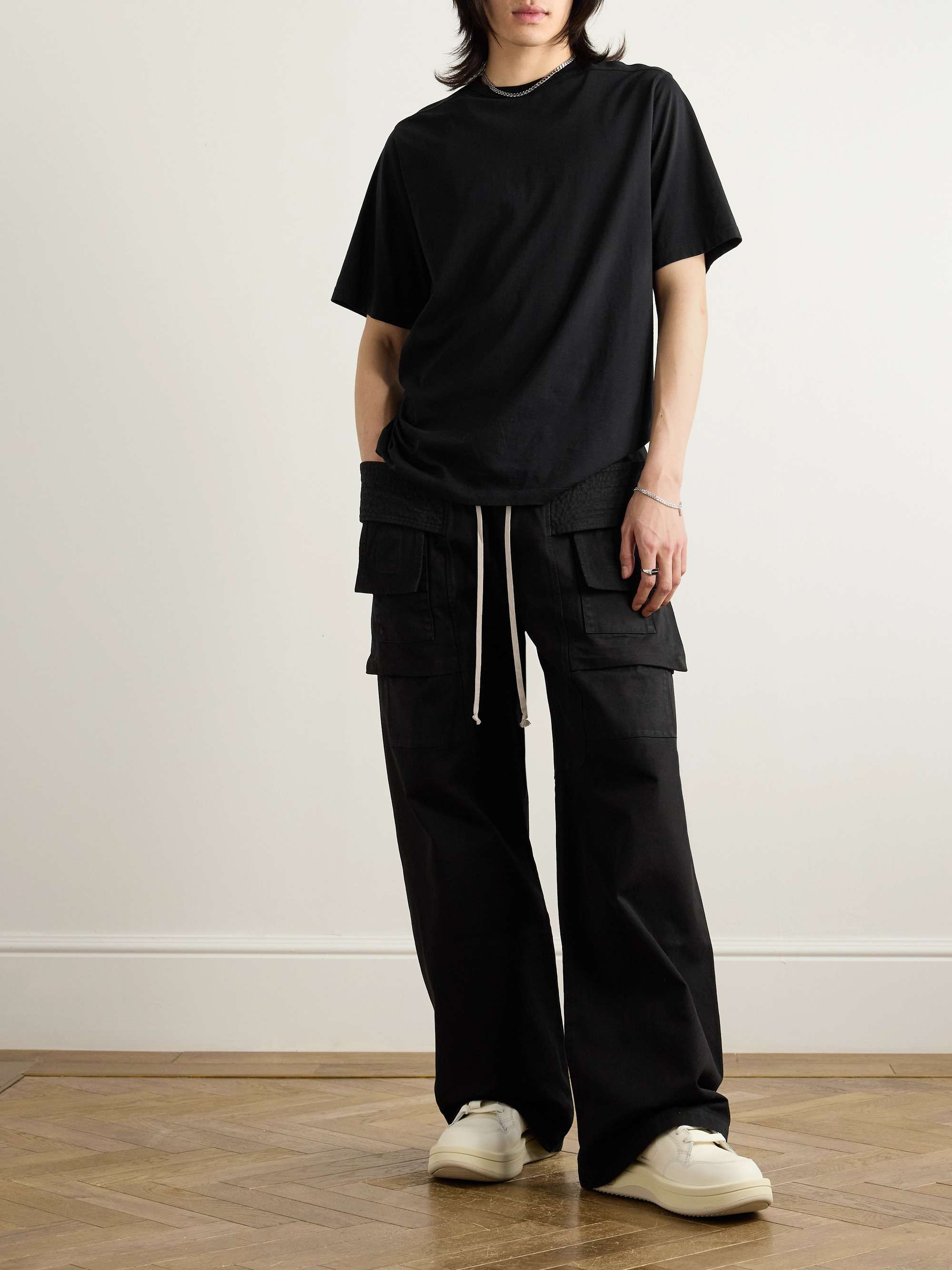 DRKSHDW BY RICK OWENS Creatch Wide-Leg Cotton-Blend Canvas