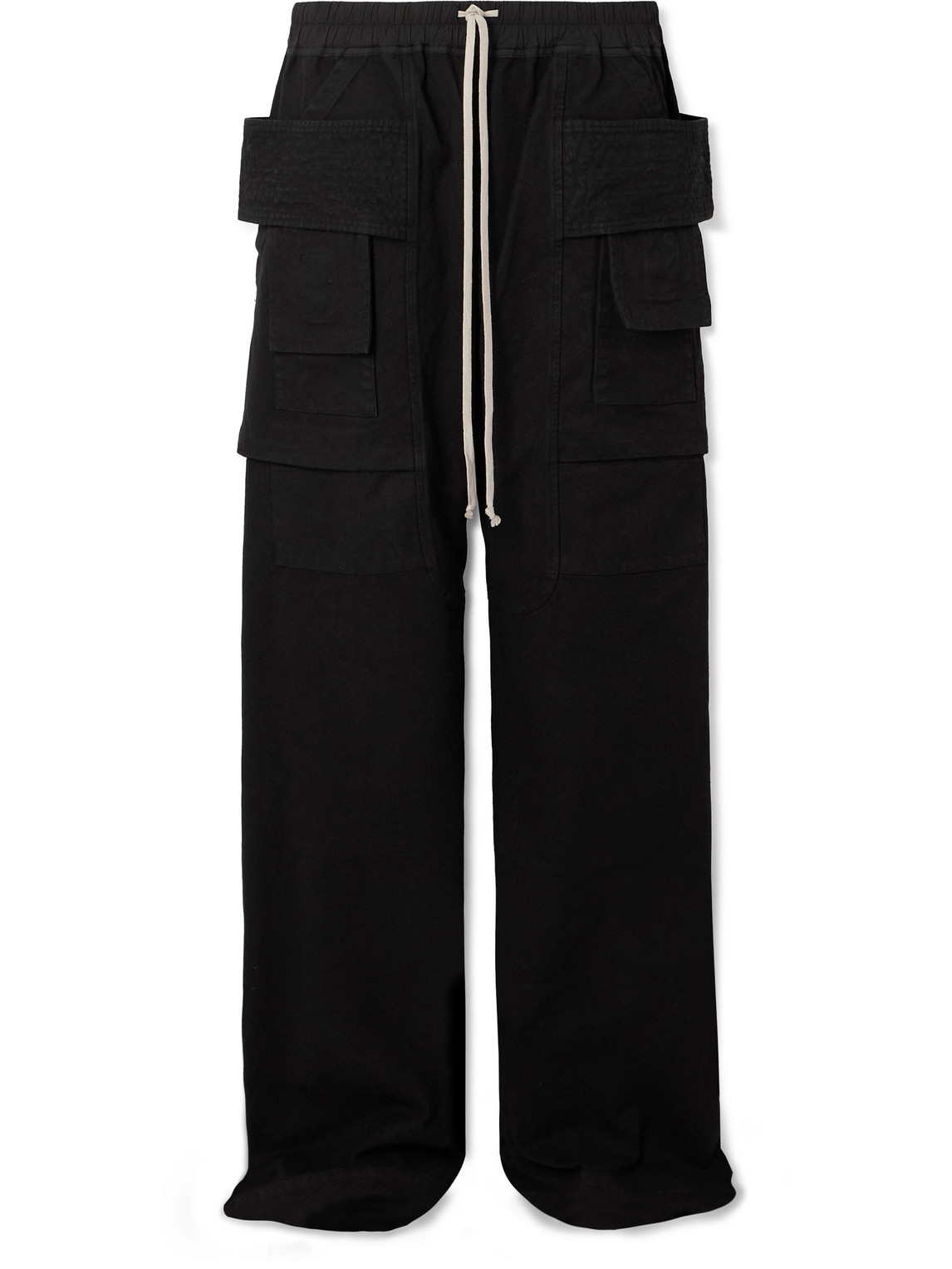 Creatch Wide-Leg Cotton-Blend Canvas Drawstring Cargo Trousers