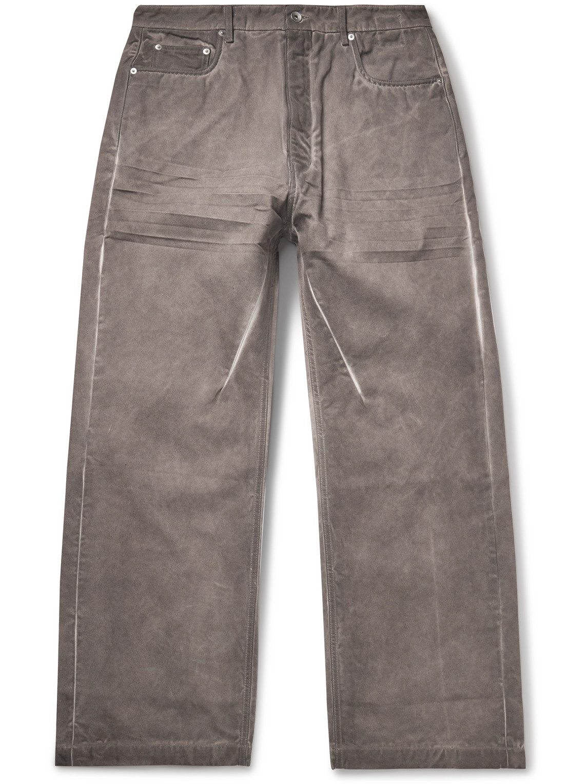 Geth Wide-Leg Organic Cotton-Canvas Trousers