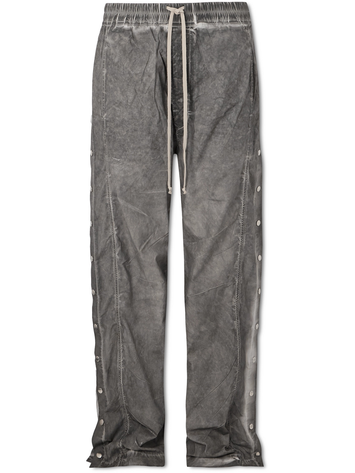 Pusher Wide-Leg Cotton-Poplin Drawstring Trousers