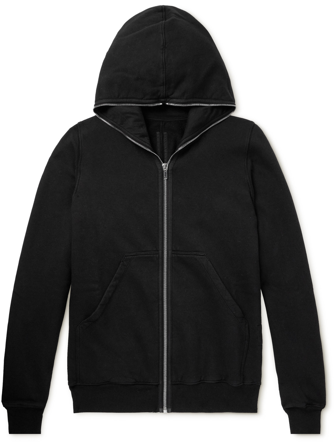 Garment-Dyed Cotton-Jersey Zip-Up Hoodie