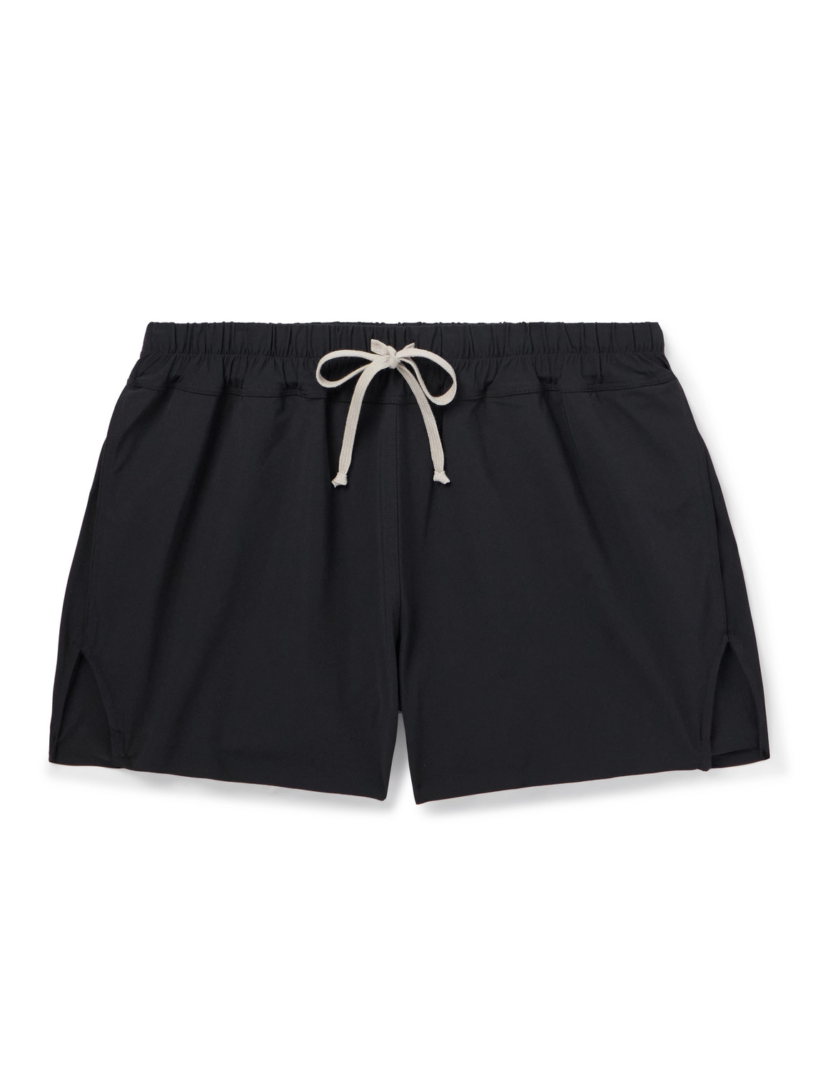 Rick Owens Straight-leg Short-length Swim Shorts In Black