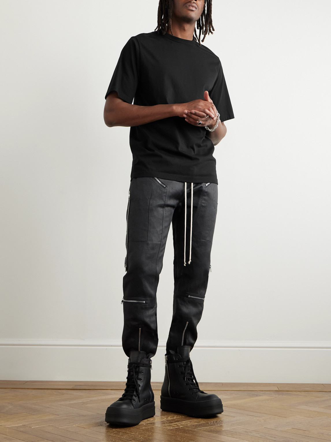 Rick Owens Black Hollywood Brad T-shirt | ModeSens