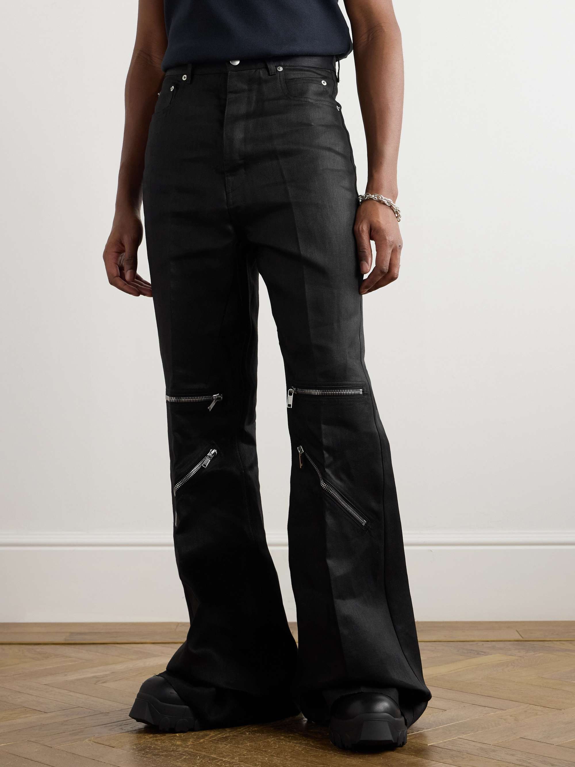 RICK OWENS リネンツイル フレアカーゴパンツ for Men | MR PORTER