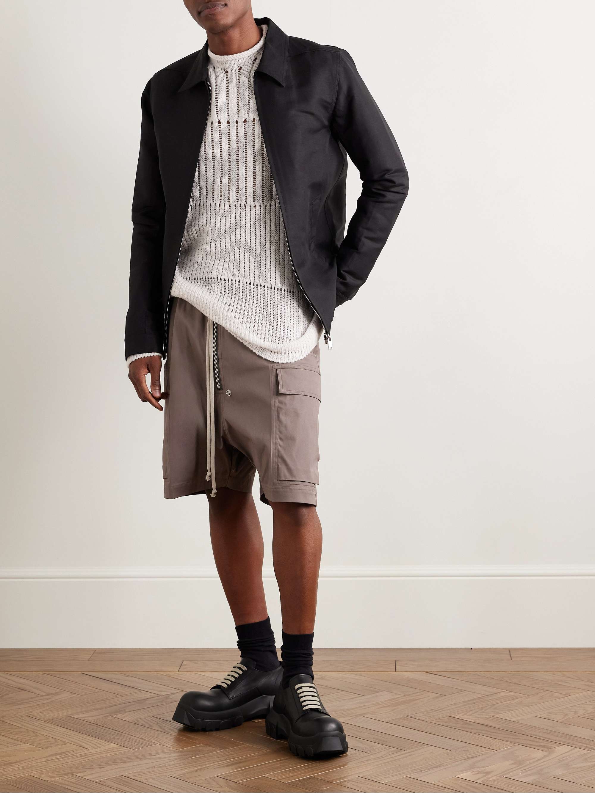 RICK OWENS + Champion Tommy Oversized Logo-Embroidered RICK OWENS + Champion Tommy Oversized Logo-Embroidered