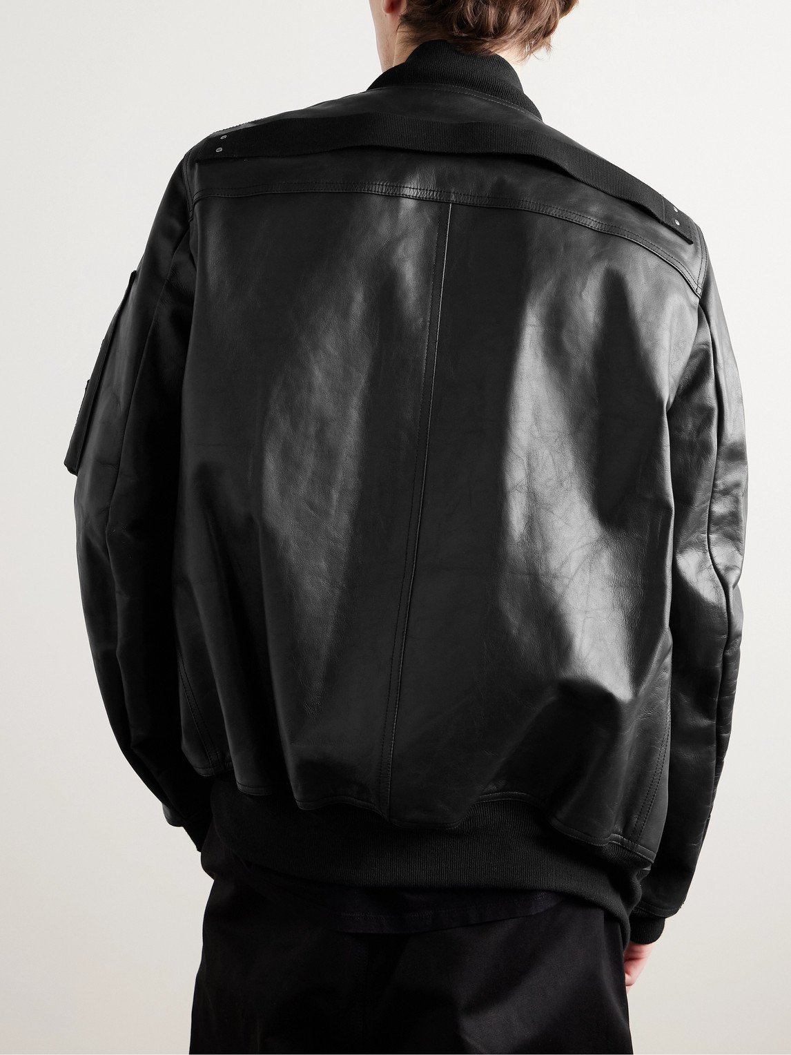 Rick Owens - Classic Flight Oversized Webbing-Trimmed Distressed