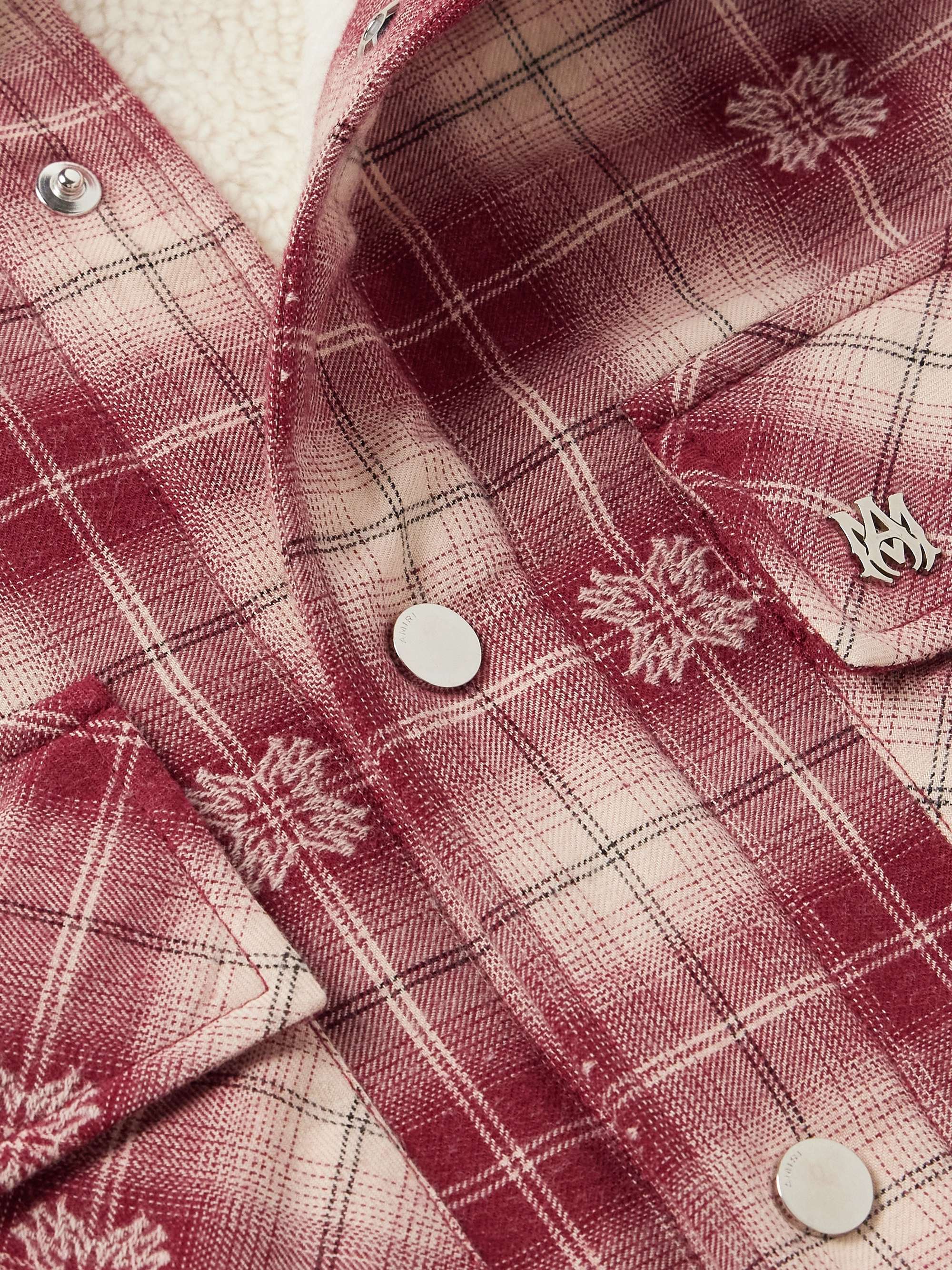 AMIRI (アミリ) BRUSHED PLAID OVERSHIRT シャツブルゾン JACKET