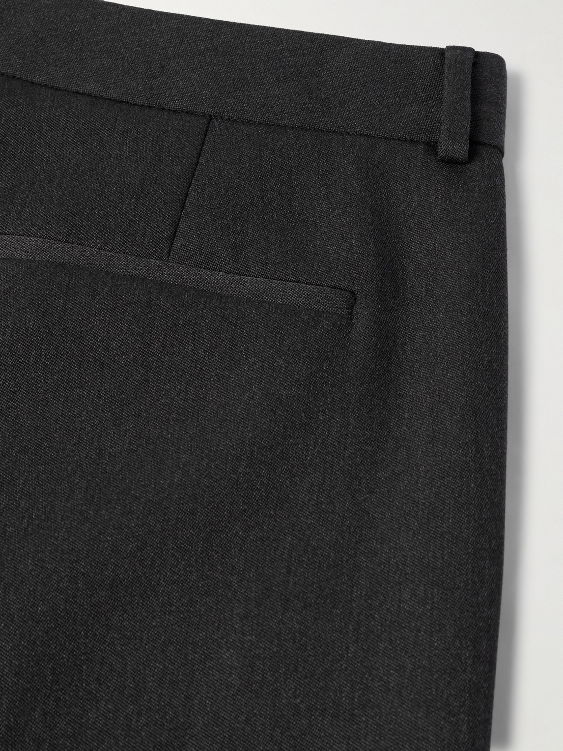 Valentino Garavani Charcoal Wool Pant In Black