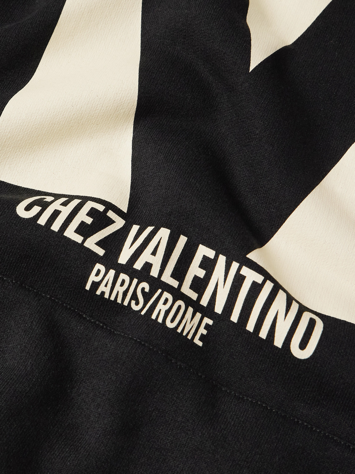 Valentino Chez Hooded Sweatshirt In Black