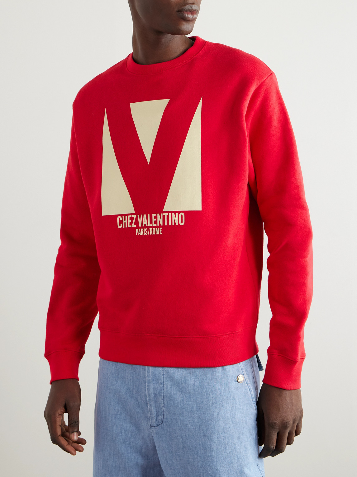 Valentino Sweatshirt Man In Red