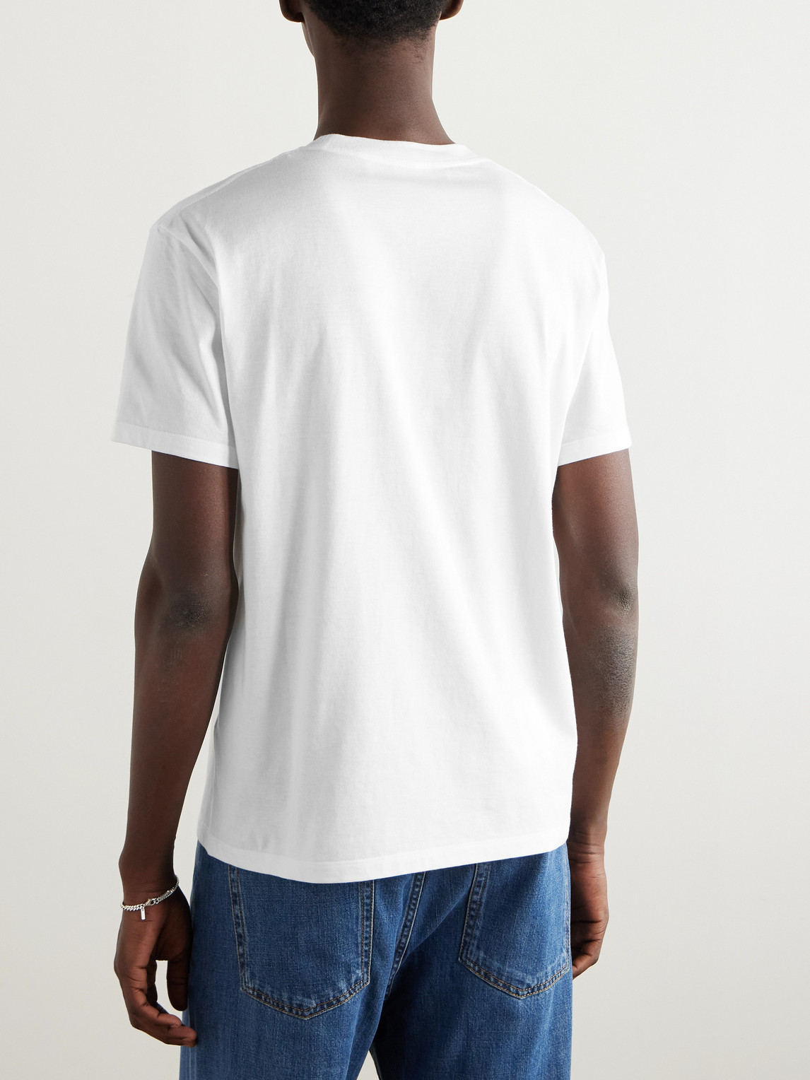 Valentino Vlogo Patch T-shirt With In White