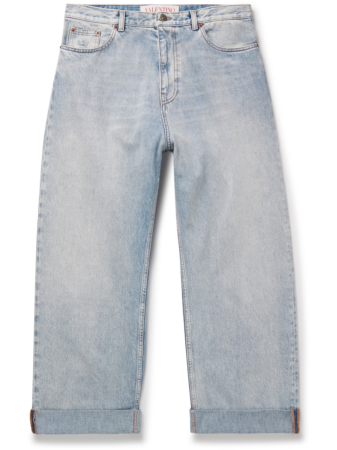 Valentino Straight-leg Jeans In Blue