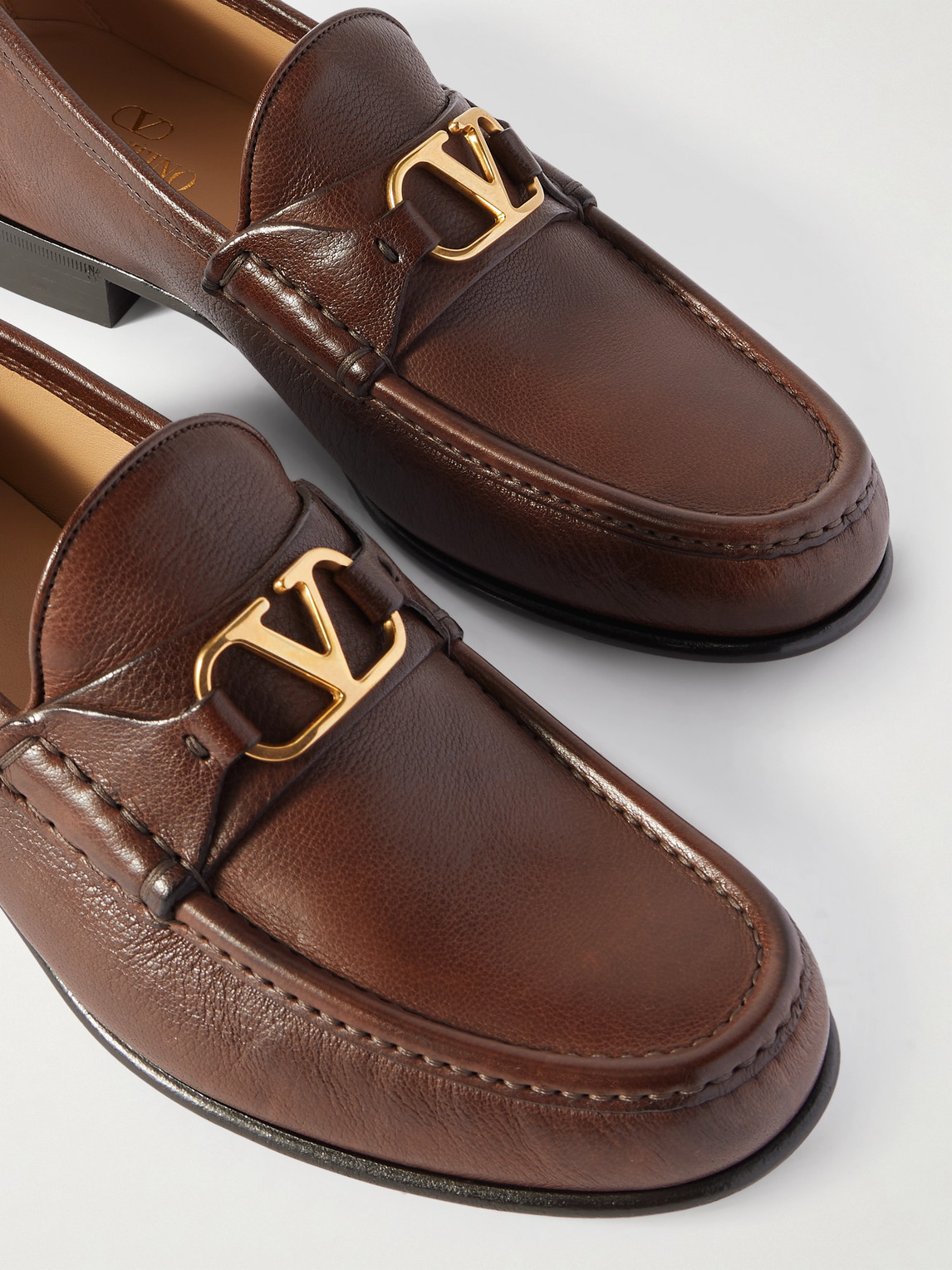 Valentino Garavani Vlogo Signature Loafer In Brown