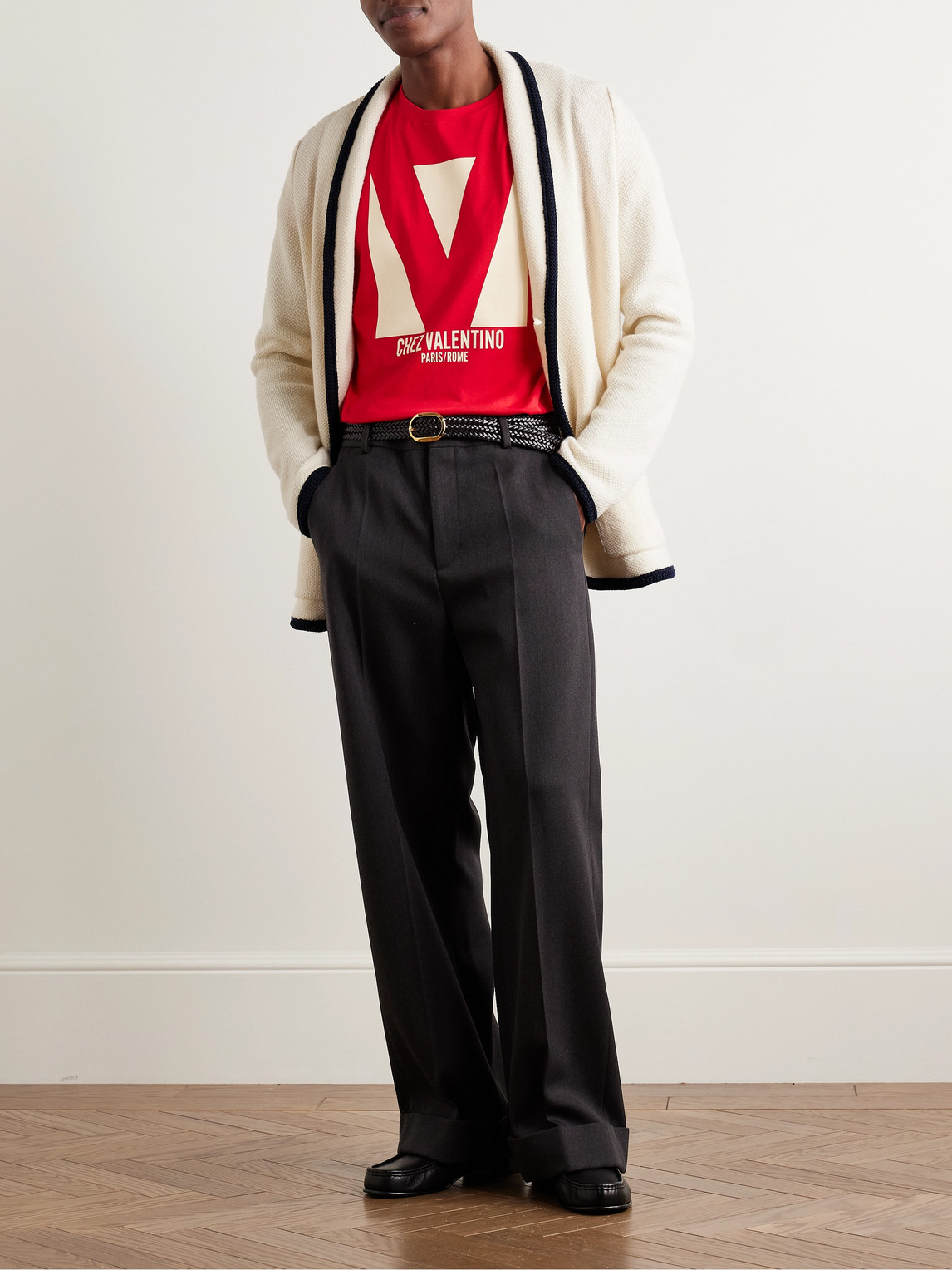 Valentino Men's Cotton And Wool Jacket In Neutrals