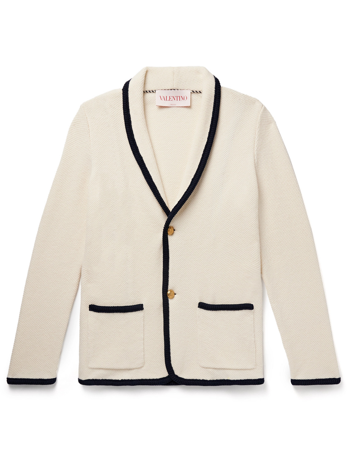 Valentino Men's Cotton And Wool Jacket In Neutrals