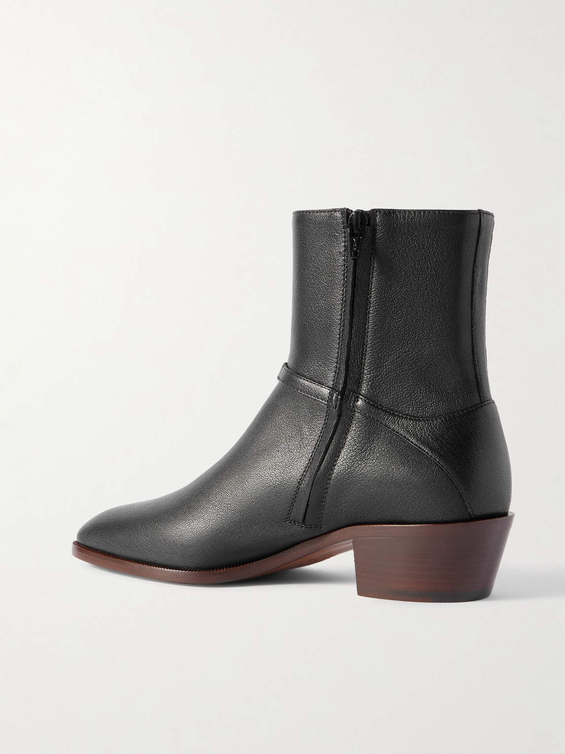 Valentino Garavani Man Ankle Boots Black Size 12 Leather