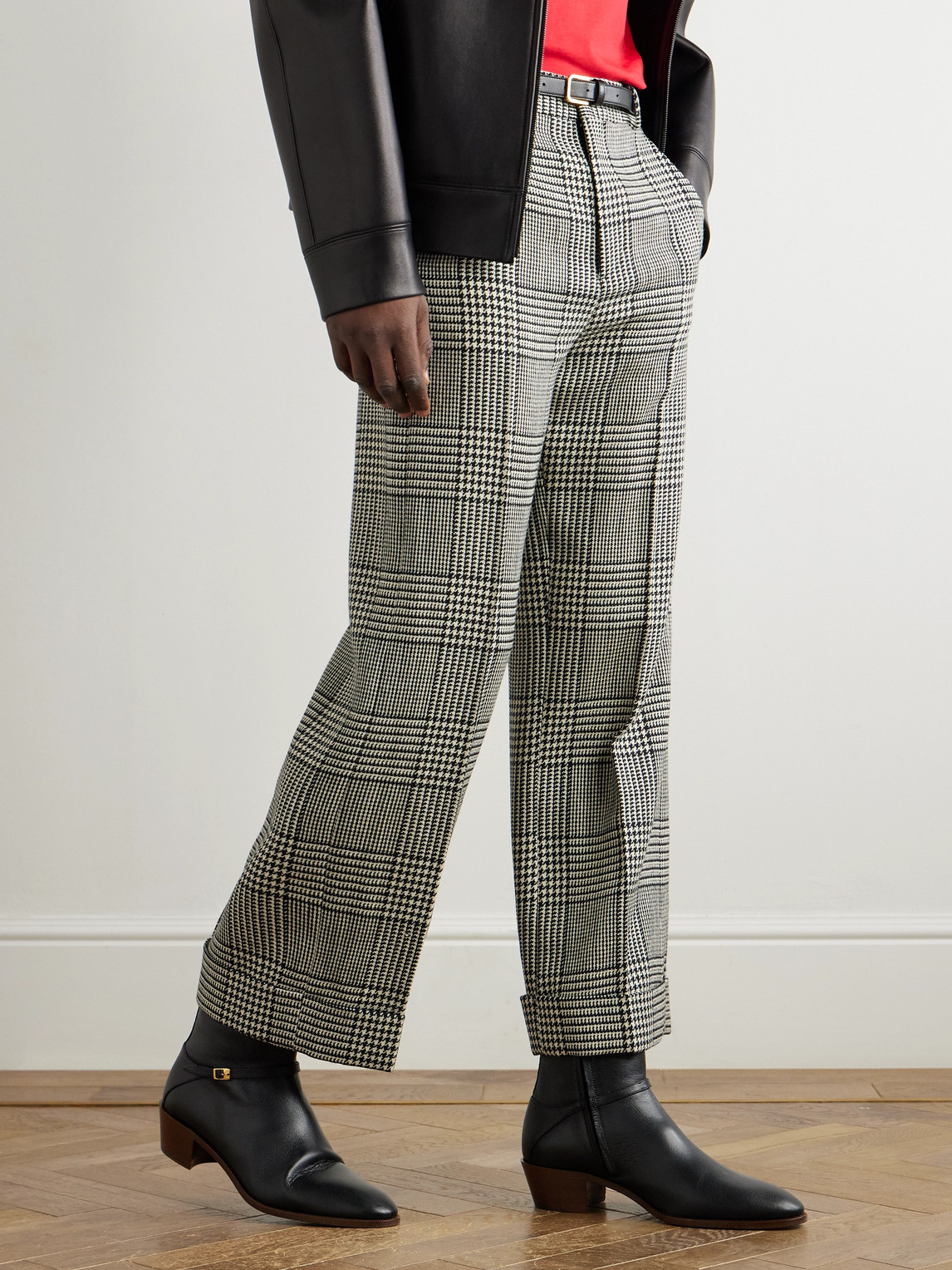 Valentino Garavani Man Ankle Boots Black Size 12 Leather