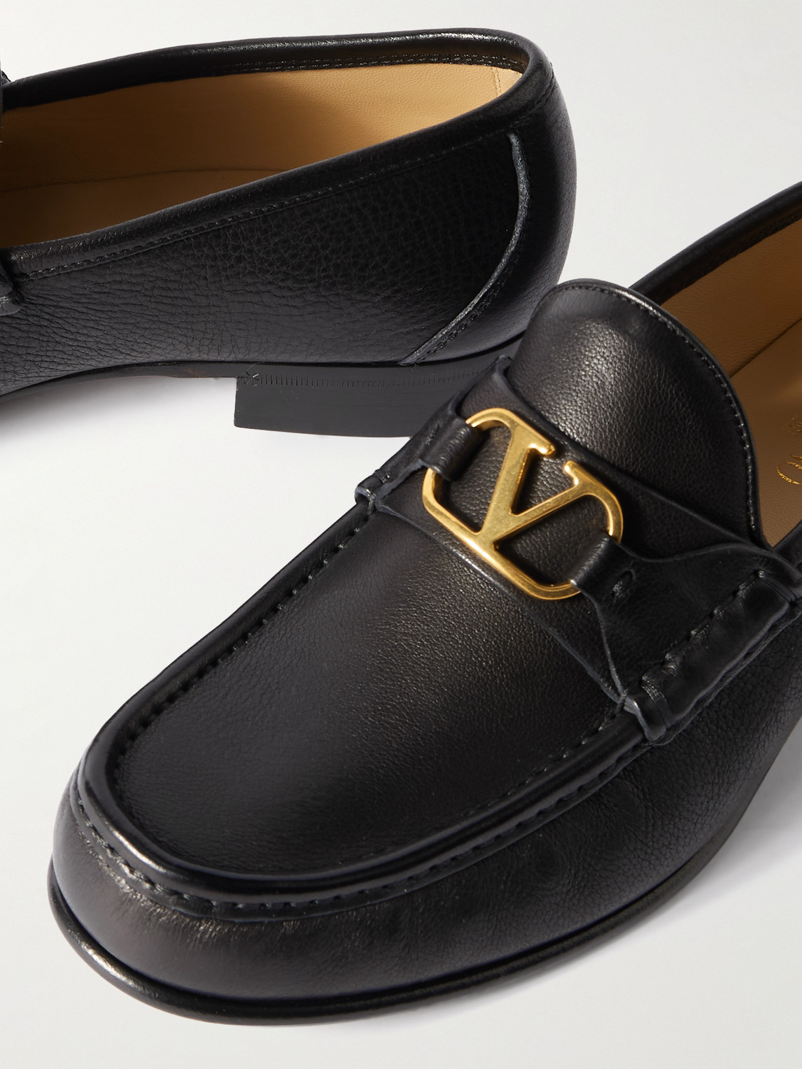 Valentino Garavani Vlogo Signature Black Loafer