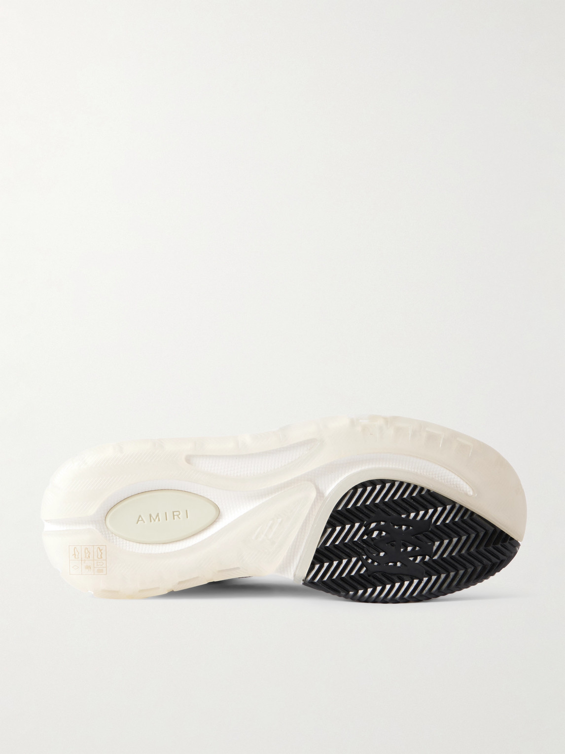 Shop Amiri Ma-1 Suede-trimmed Mesh And Leather Sneakers In Black