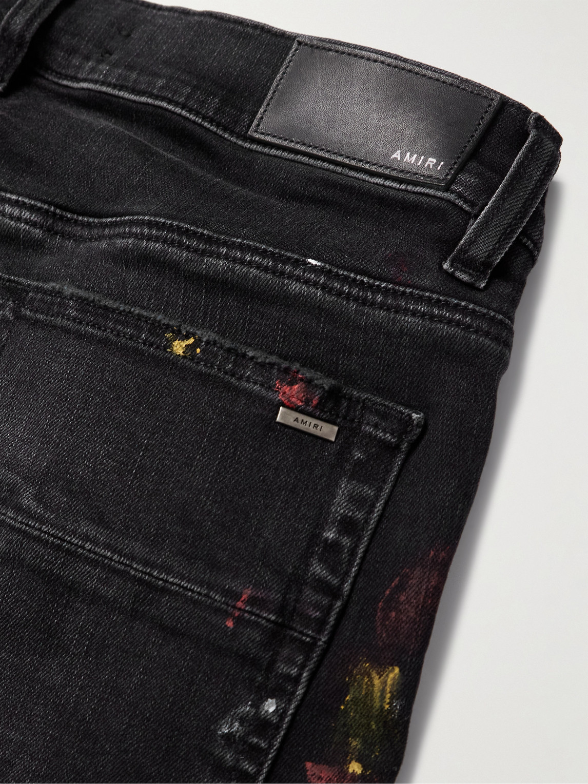 Amiri Painter Skinny Jeans In Black