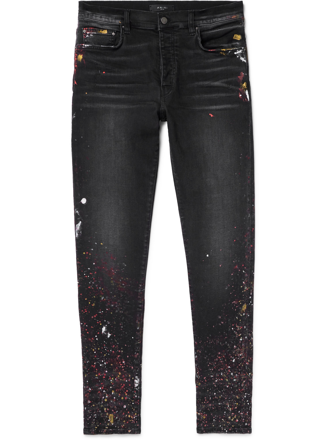 Amiri Painter Skinny Jeans In Black