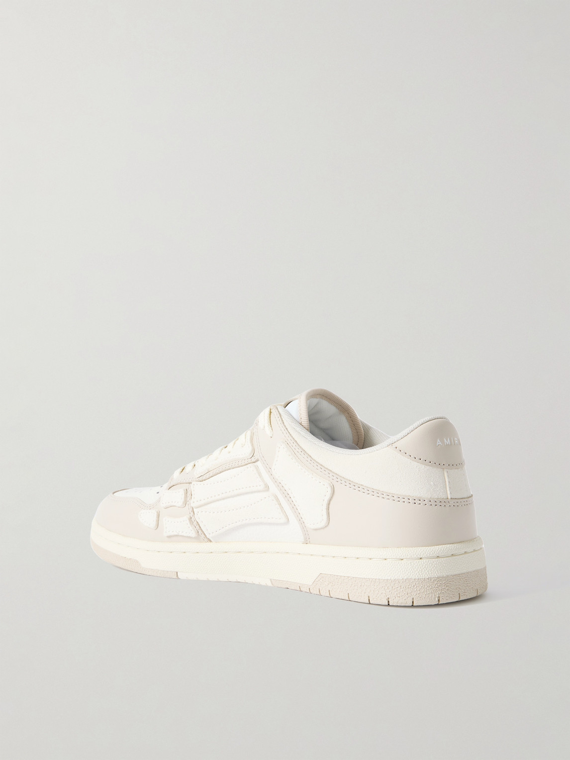 AMIRI SKEL-TOP APPLIQUÉD LEATHER SNEAKERS