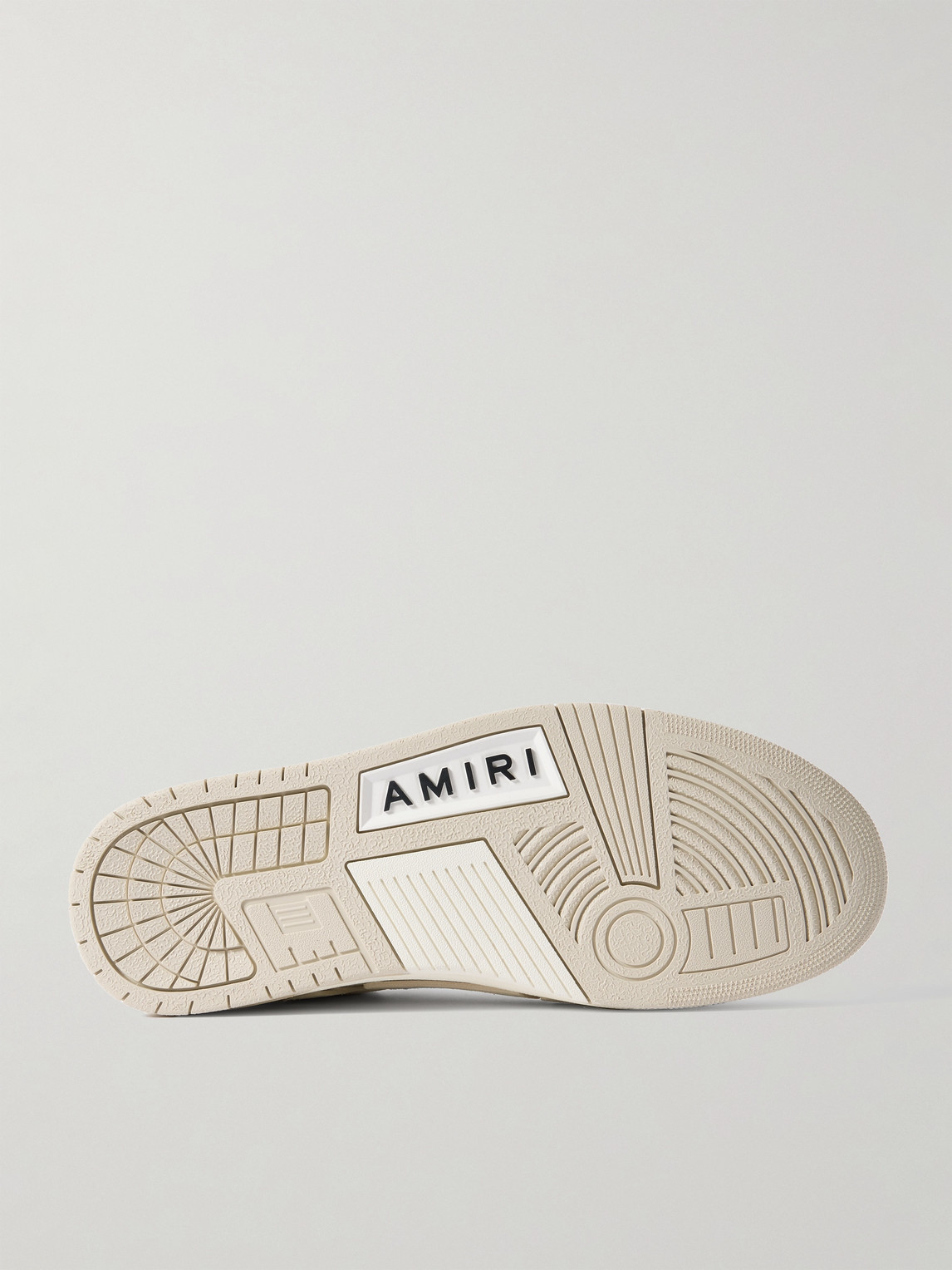 AMIRI SKEL-TOP APPLIQUÉD LEATHER SNEAKERS