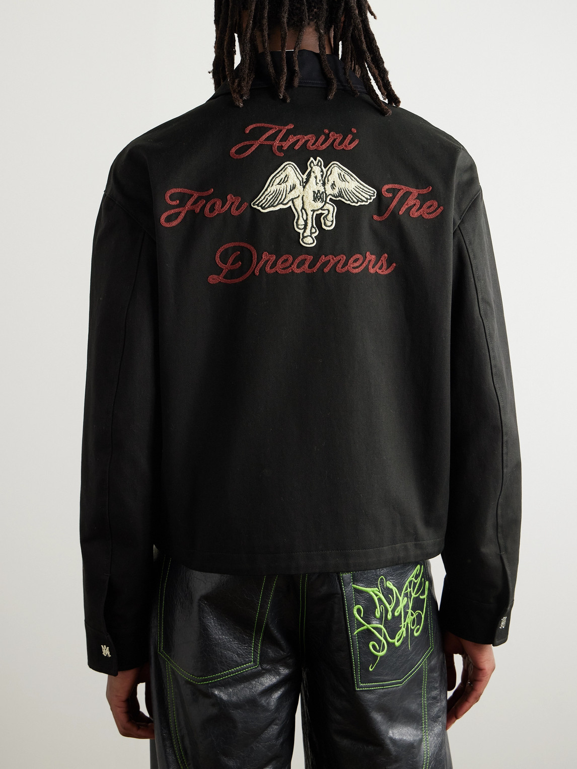 Tシャツ・カットソー AMIRI SS25 Embroidered boucle jacket (AMSTOS1022 DEEPRED) Embroidered boucle jacket – G&B