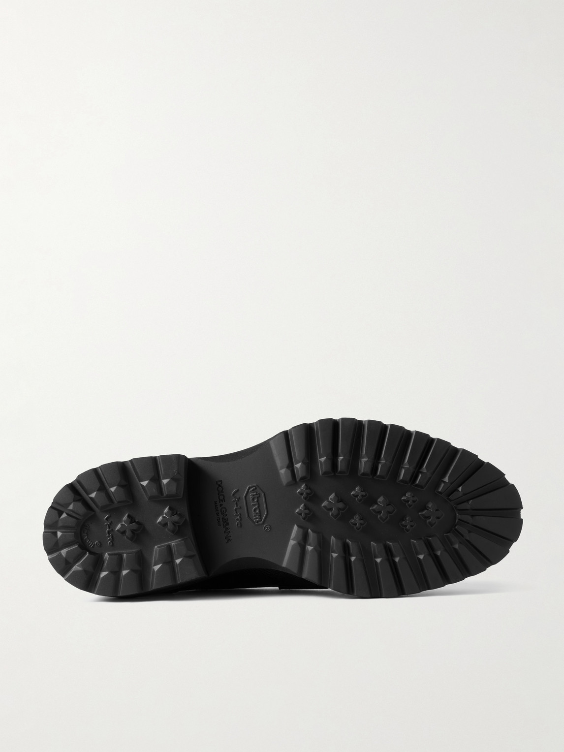 Dolce & Gabbana Leather Penny Loafers In Black