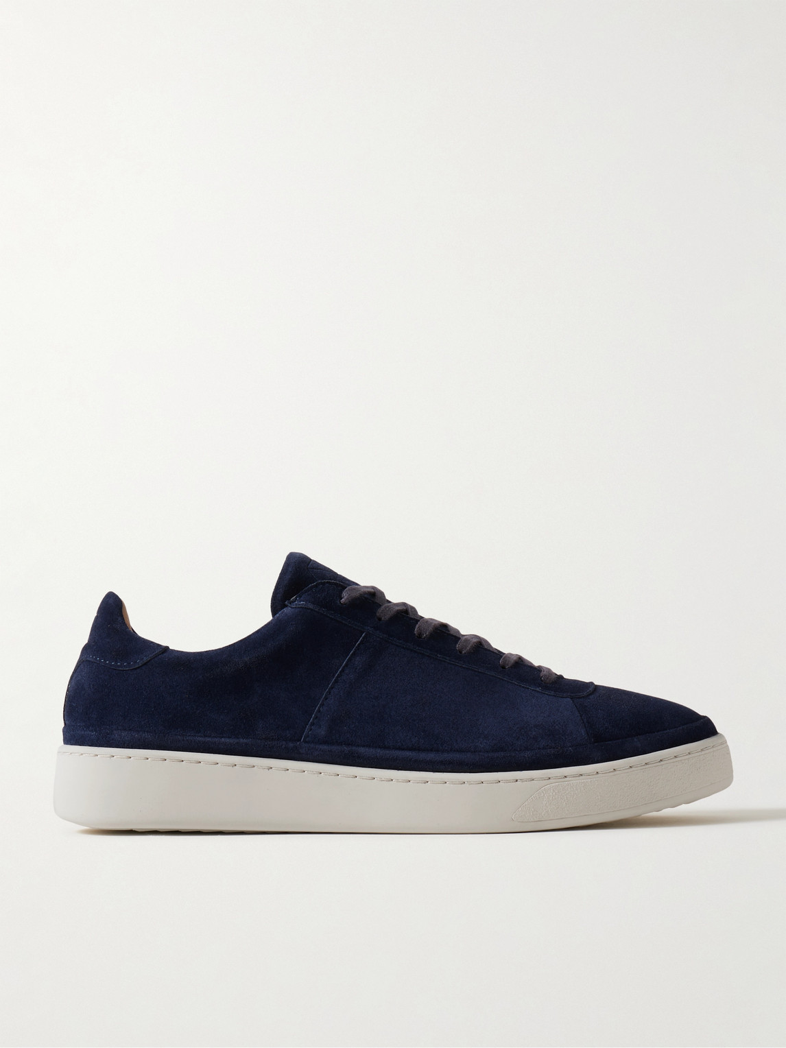 Mulo Waxed-suede Trainers In Blue