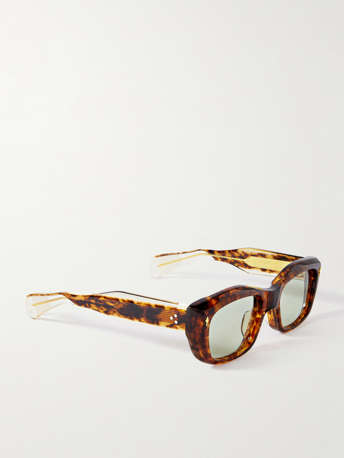 Jacques Marie Mage Corniche Square-frame Tortoiseshell Acetate Sunglasses
