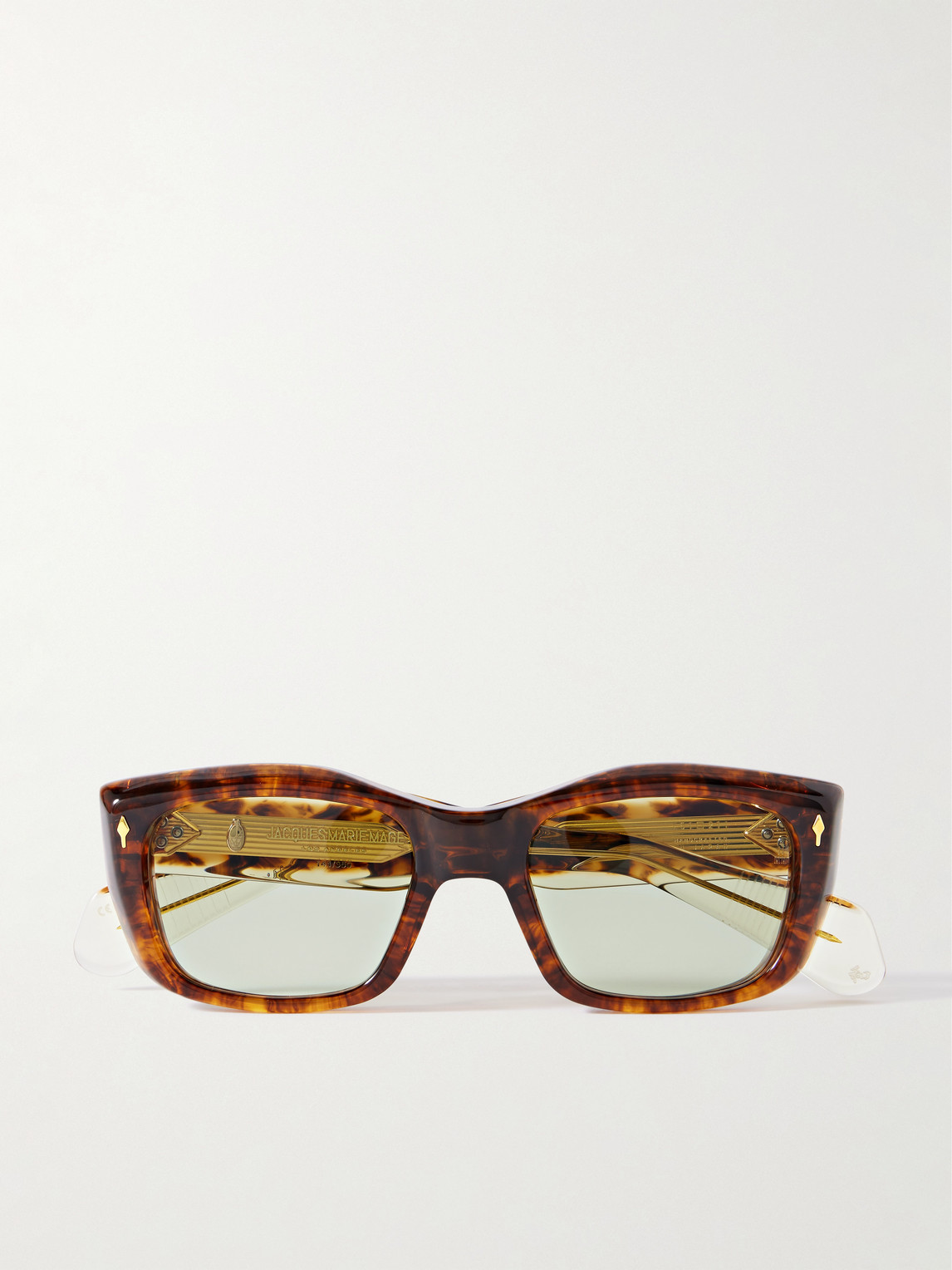 Jacques Marie Mage Corniche Square-frame Tortoiseshell Acetate Sunglasses