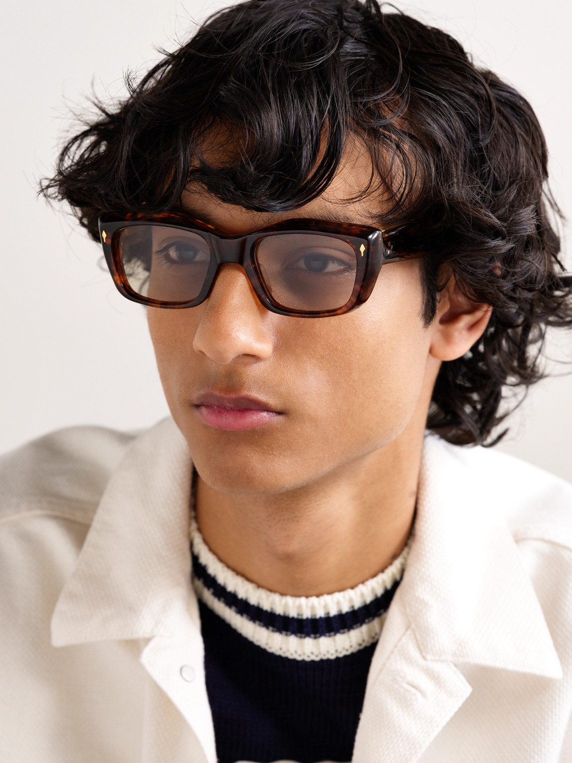 Jacques Marie Mage Corniche Square-frame Tortoiseshell Acetate Sunglasses