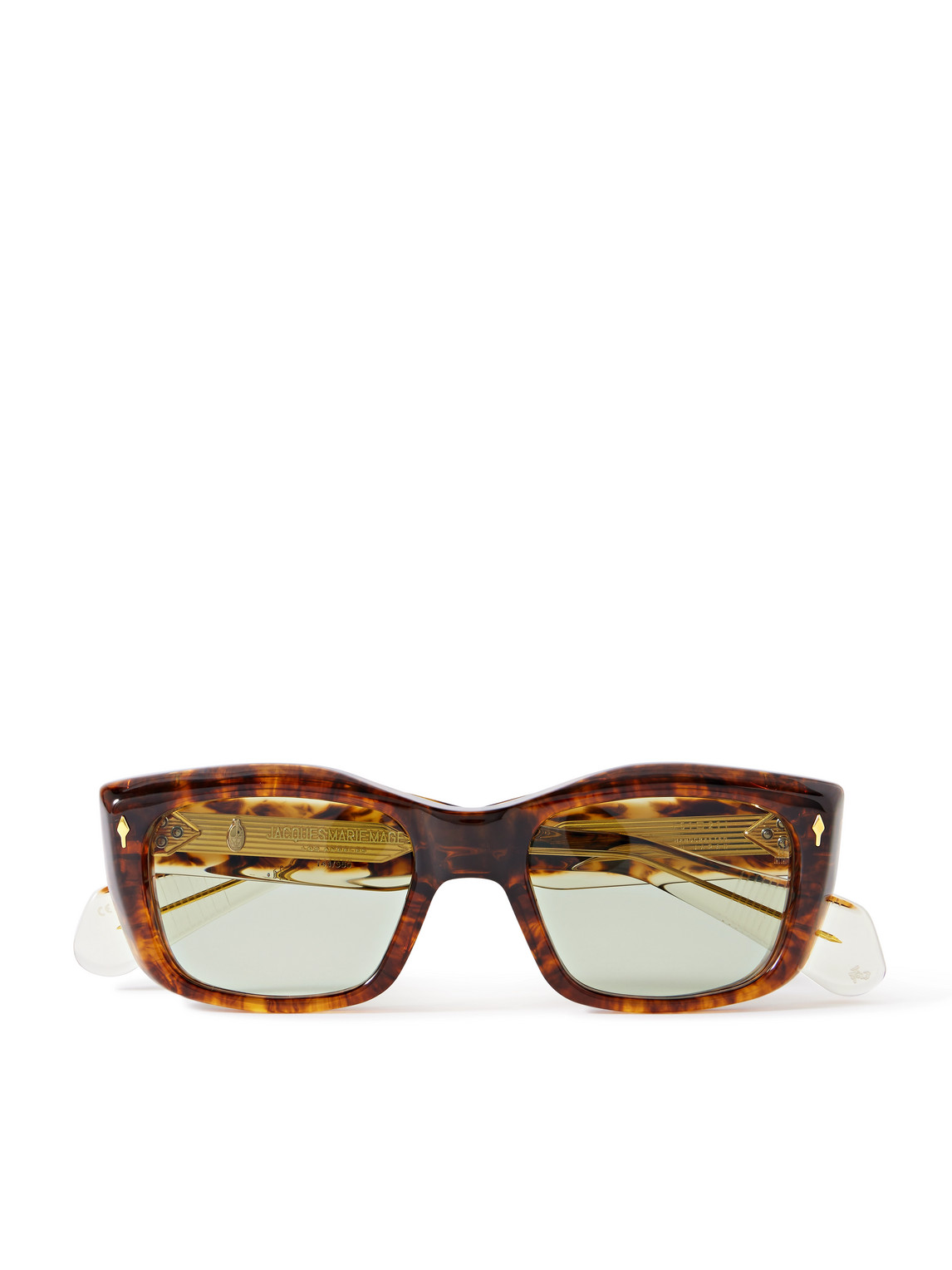 Jacques Marie Mage Corniche Square-frame Tortoiseshell Acetate Sunglasses