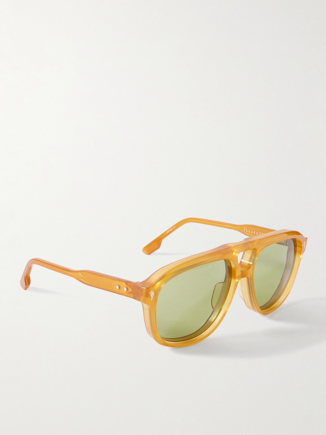 Jacques Marie Mage Leonard Aviator-style Acetate Sunglasses In Yellow