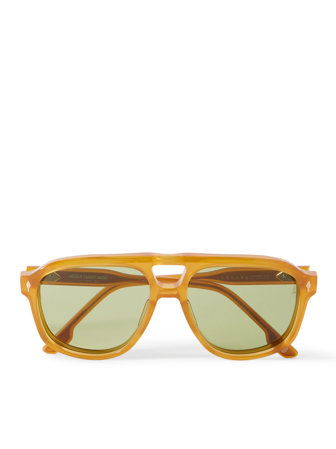 Jacques Marie Mage Leonard Aviator-style Acetate Sunglasses In Yellow