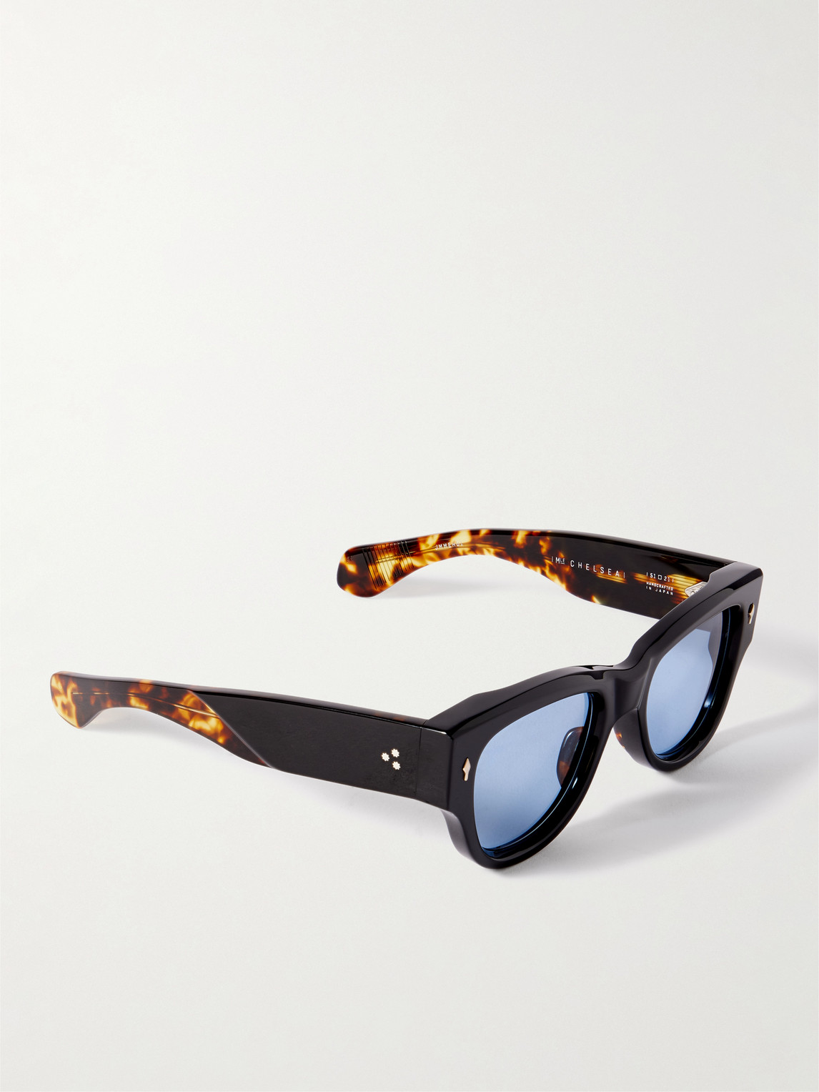 Jacques Marie Mage Chelsea Square-frame Acetate Sunglasses In Black