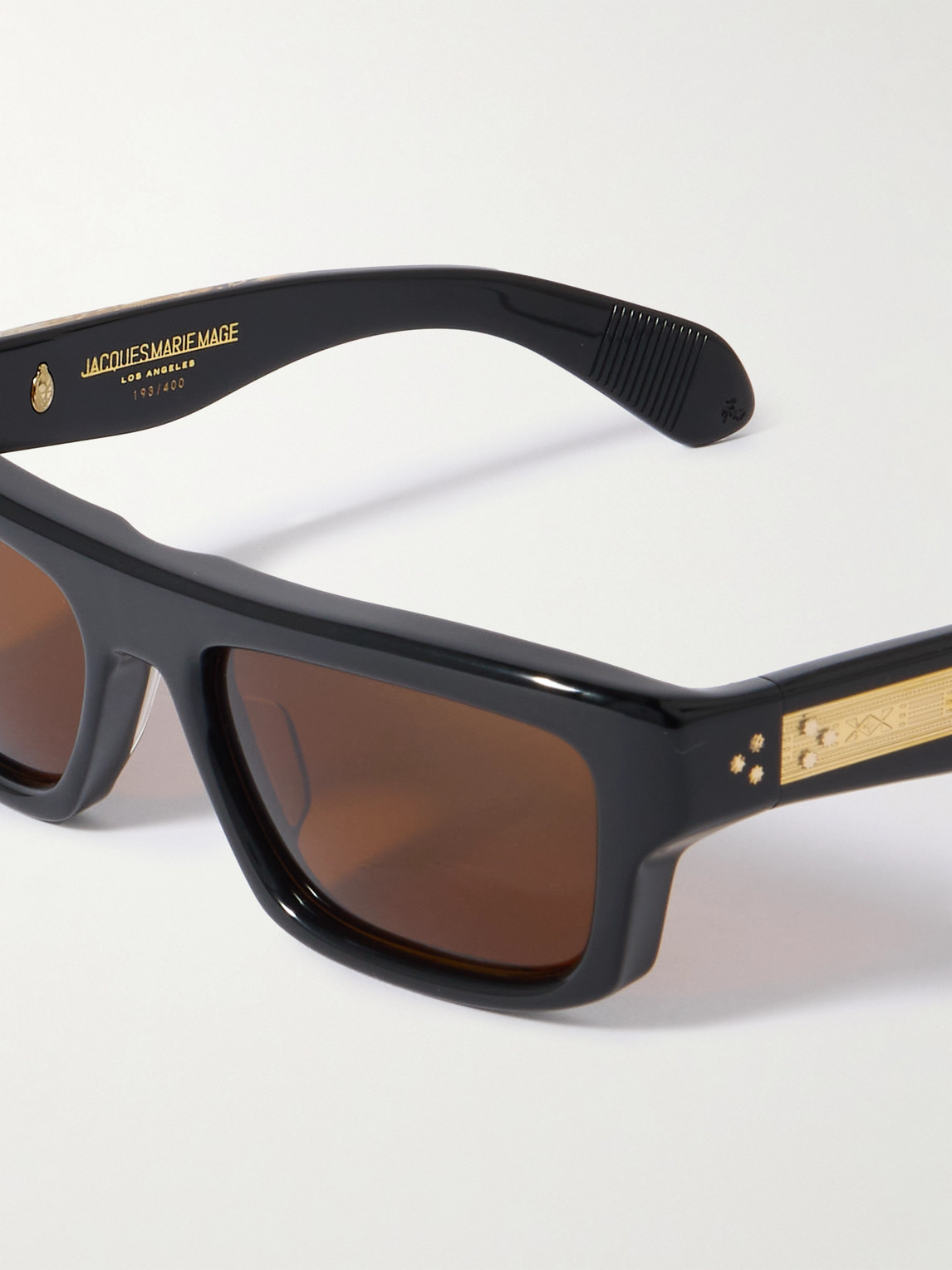 Jacques Marie Mage Cleavon Square-frame Acetate Sunglasses In Black