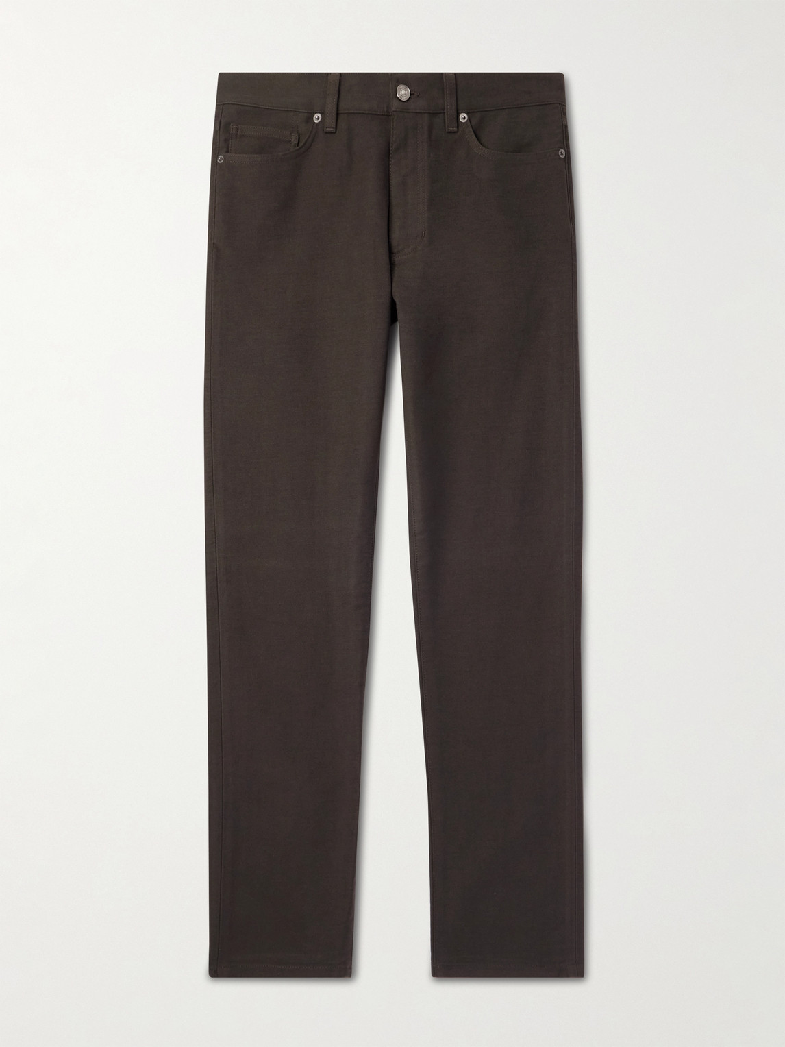 Zegna City Slim-Fit Tapered Cotton and Cashmere-Blend Trousers - Men