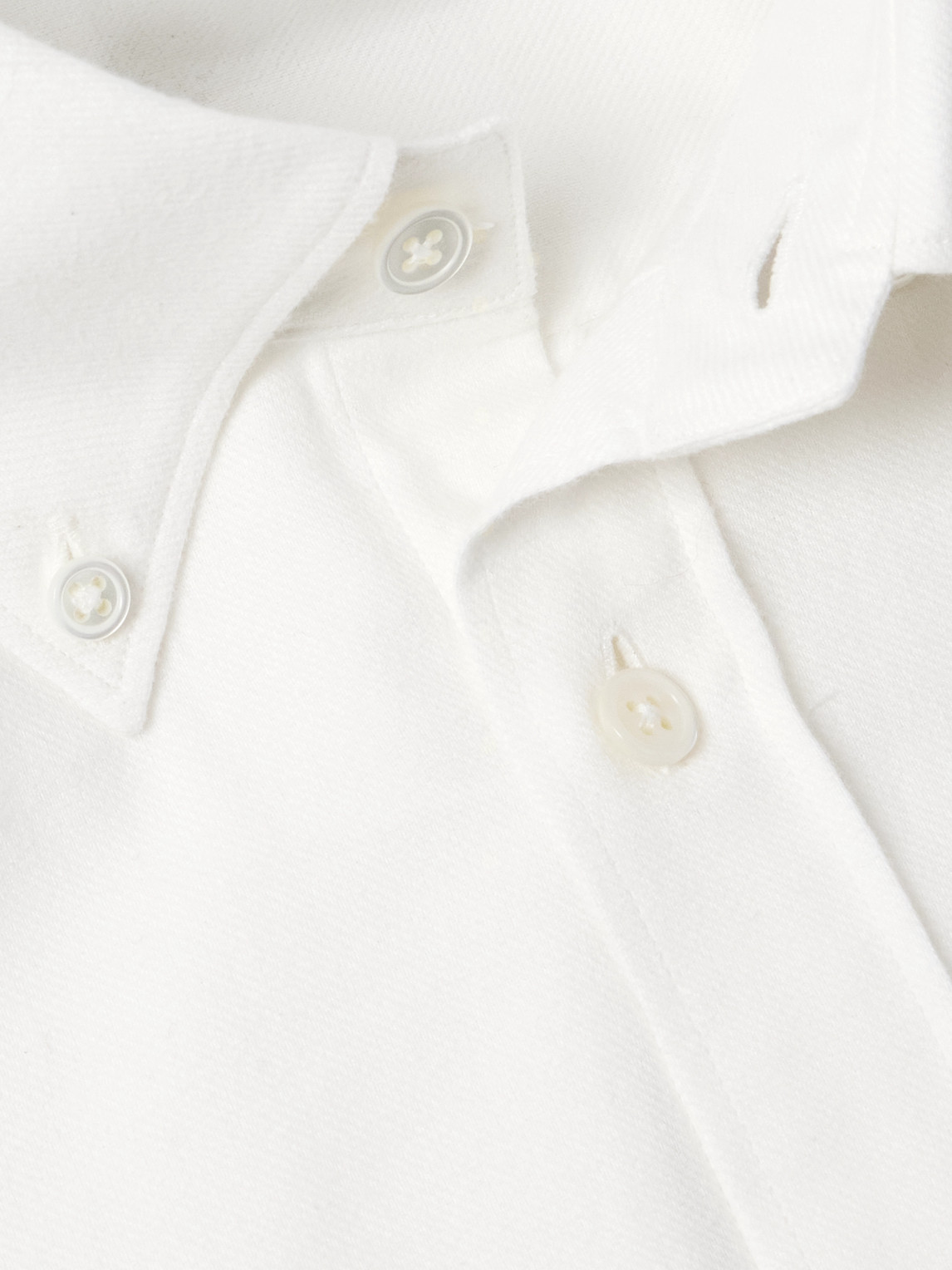 Zegna Trofeo Milano Cotton Button-up Shirt In White