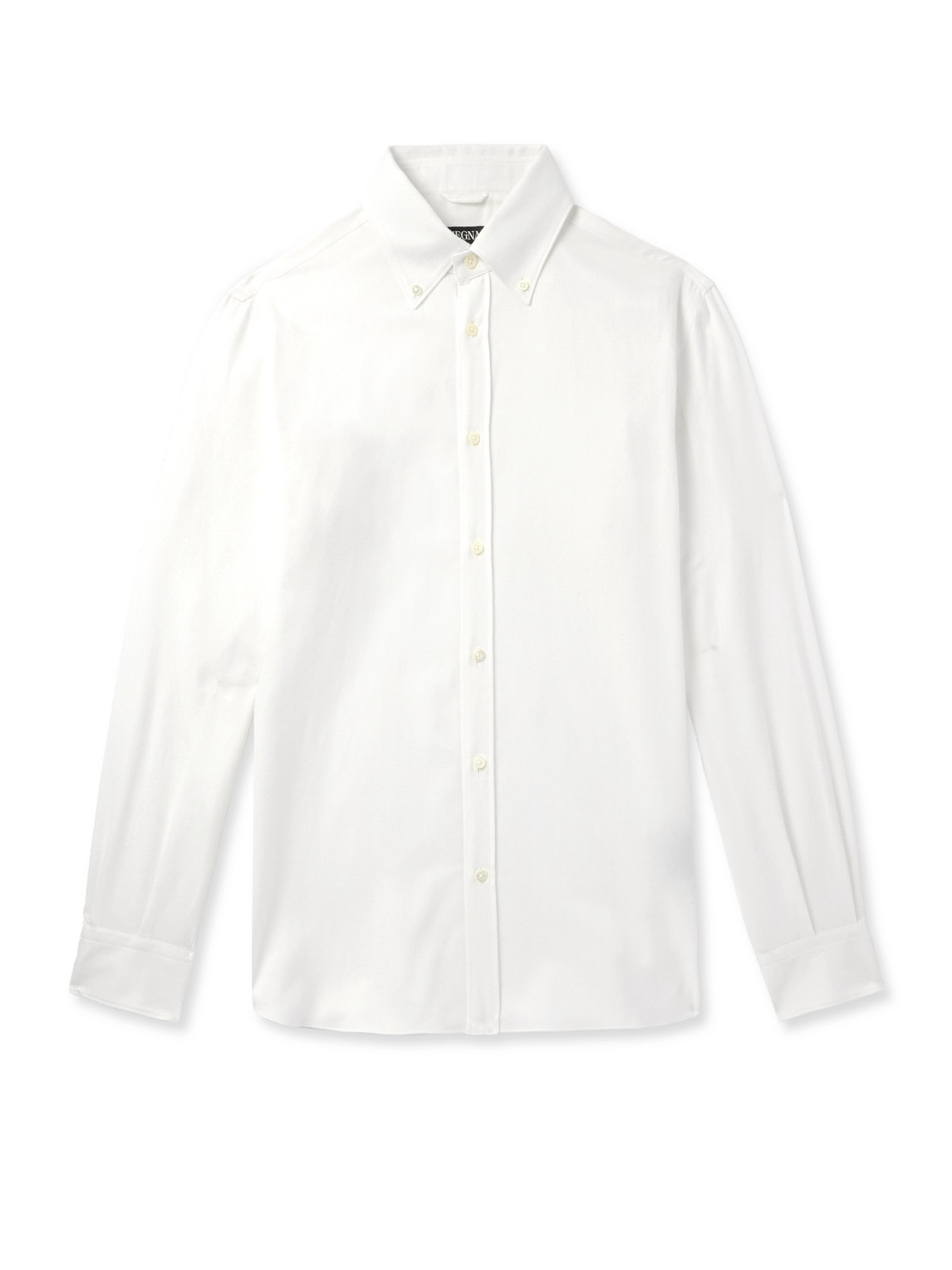 Zegna Trofeo Milano Cotton Button-up Shirt In White