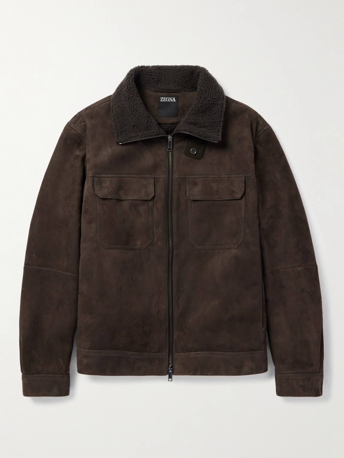 Zegna Shearling Trucker Jacket - Men
