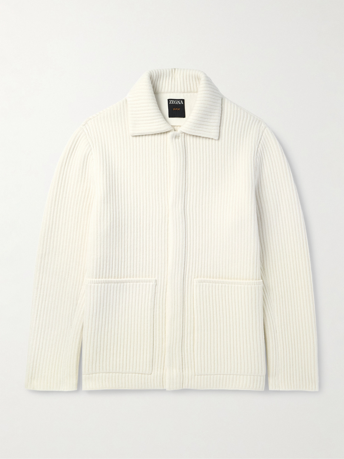 Zegna Ribbed Wool and Cashmere-Blend Jacket - Men