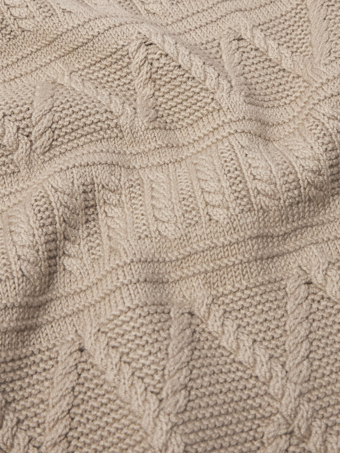 Zegna Jacquard-knit Wool Rollneck Sweater In Neutrals
