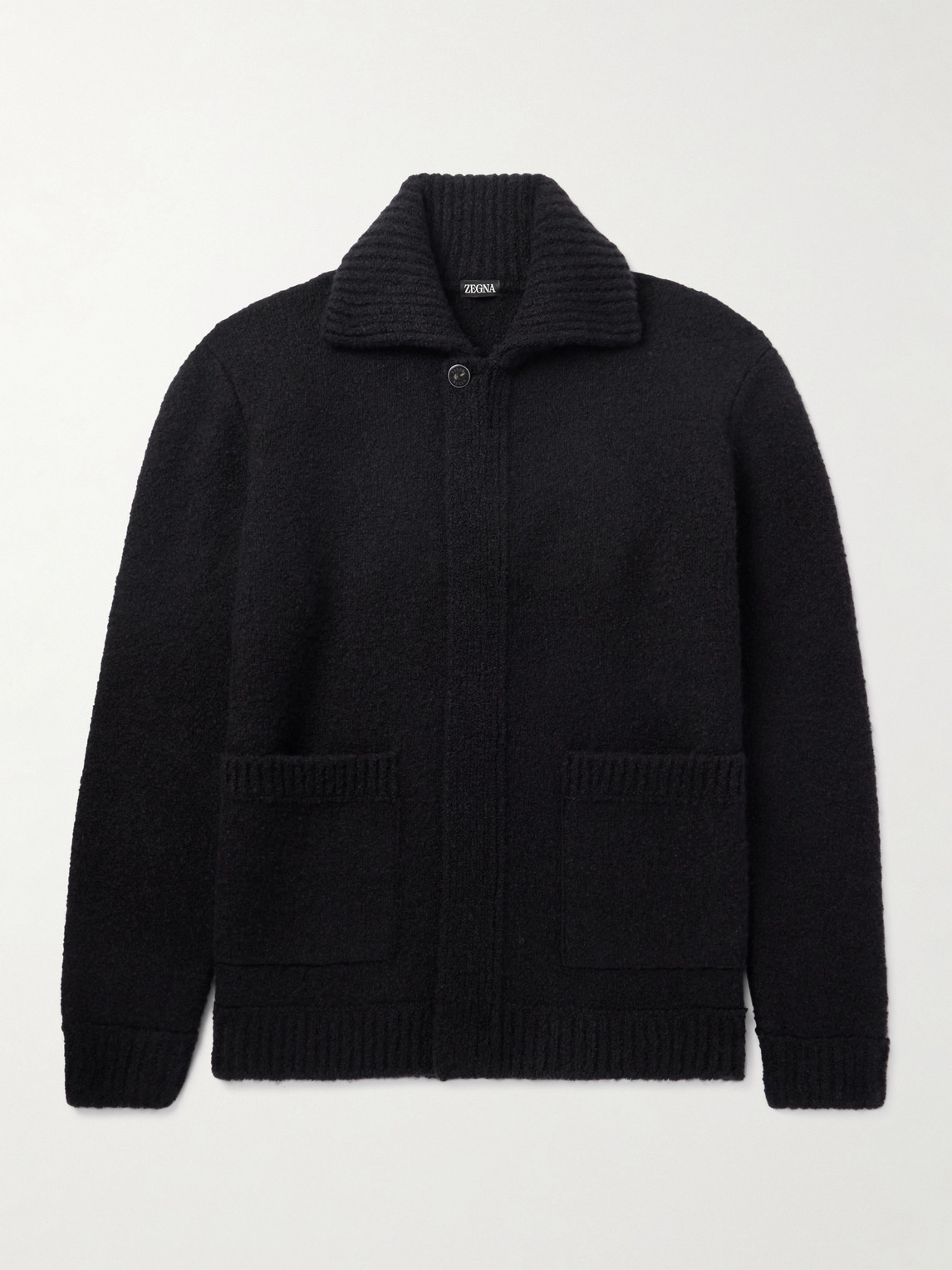 Zegna Brushed-Knit Field Jacket - Men