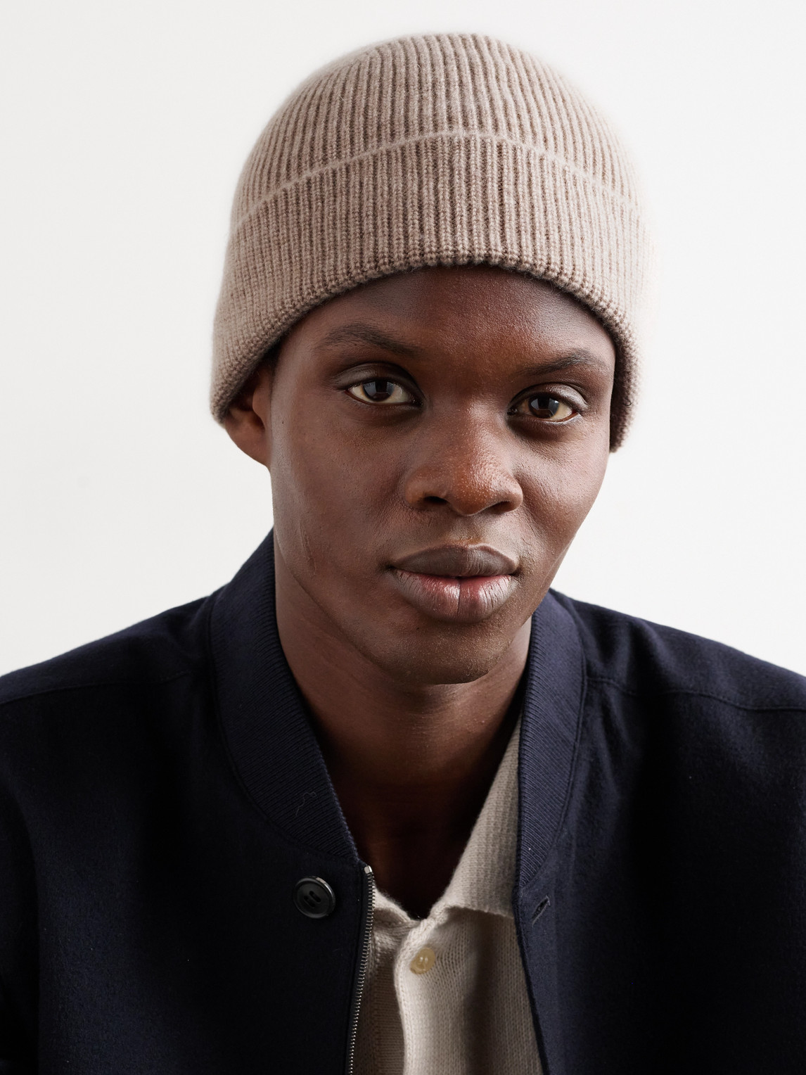 Zegna Ribbed Oasi Cashmere Beanie In Neutrals