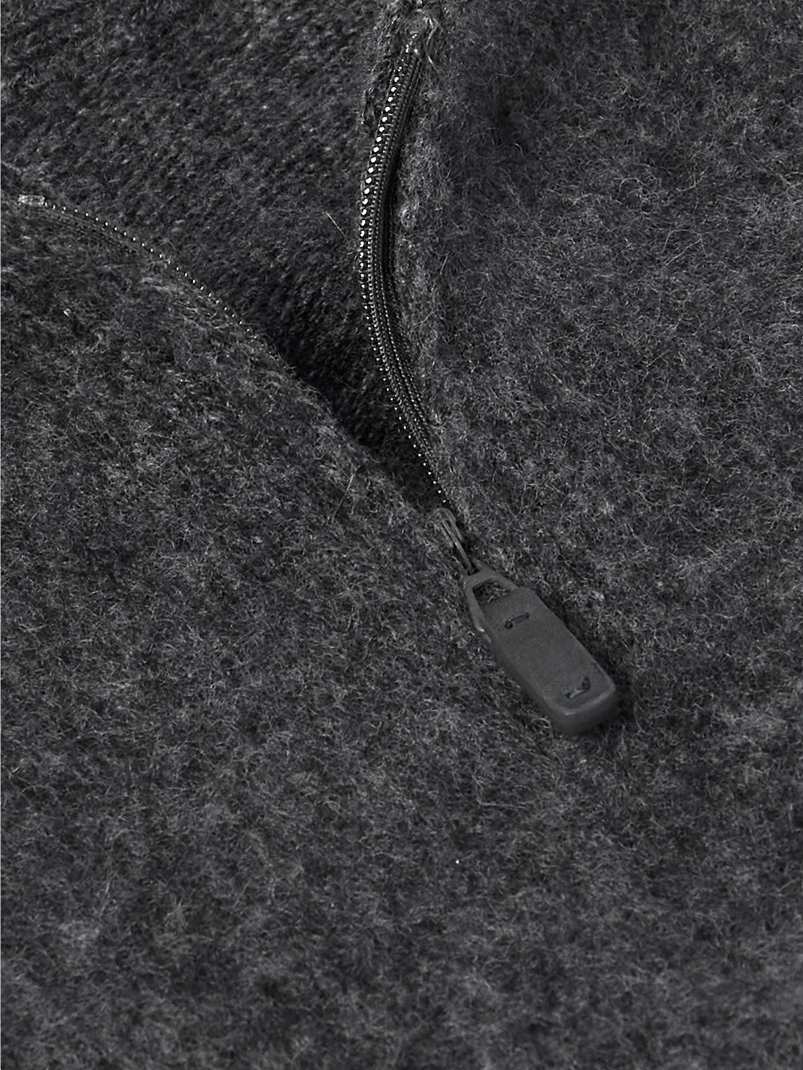 Zegna Dark Grey Mélange Oasi Cashmere Crewneck In Gray